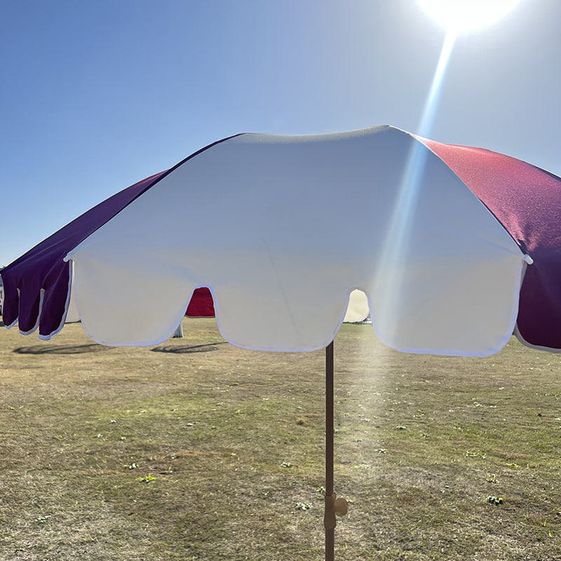 2M ফাইবার ফ্রেম, লাইটওয়েট অ্যালুমিনিয়াম শ্যাফট, সাধারণ সূর্য ছাতা।