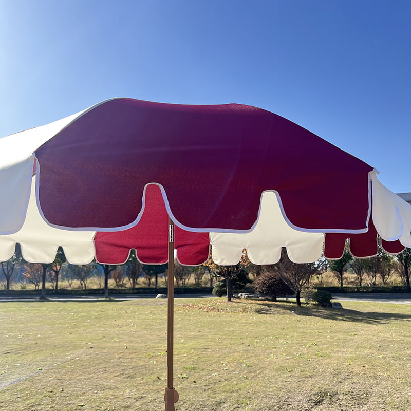 2M ফাইবার ফ্রেম, লাইটওয়েট অ্যালুমিনিয়াম শ্যাফট, সাধারণ সূর্য ছাতা।