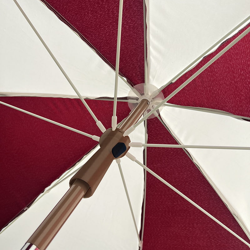 2M ফাইবার ফ্রেম, লাইটওয়েট অ্যালুমিনিয়াম শ্যাফট, সাধারণ সূর্য ছাতা।