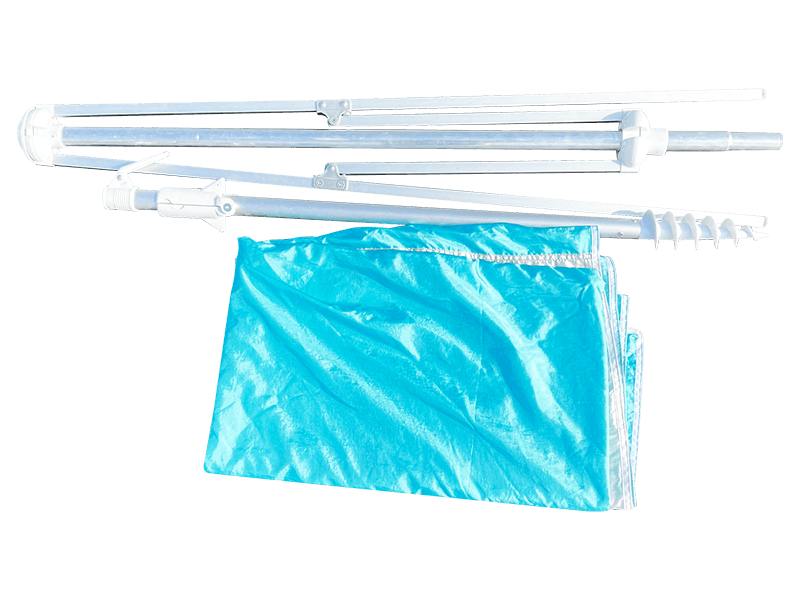 2.8*2.4M 2-রিবড ডেকোরেটিভ সৈকত ছাতা