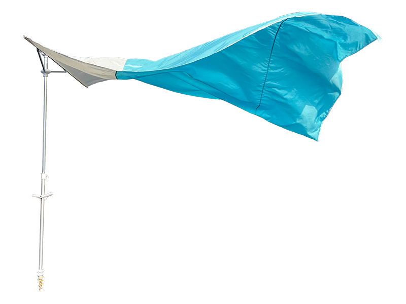 2.8*2.4M 2-রিবড ডেকোরেটিভ সৈকত ছাতা