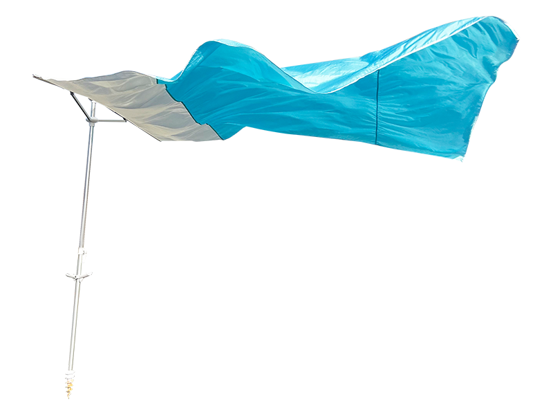 2.8*2.4M 2-রিবড ডেকোরেটিভ সৈকত ছাতা