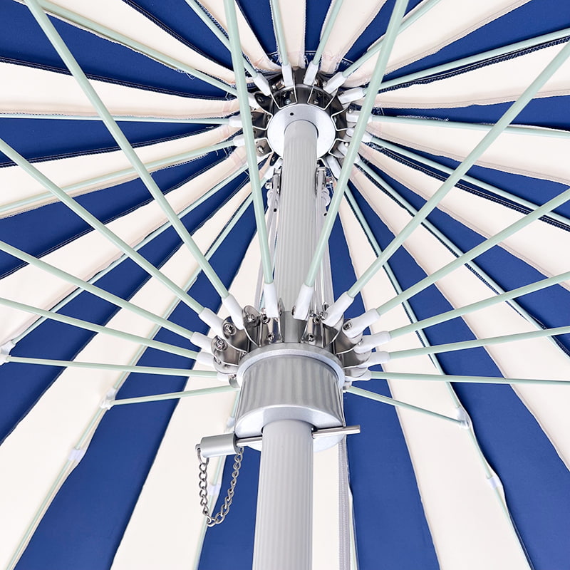 2.5M নীল এবং সাদা প্যাচওয়ার্ক প্যাগোডা ছাতা