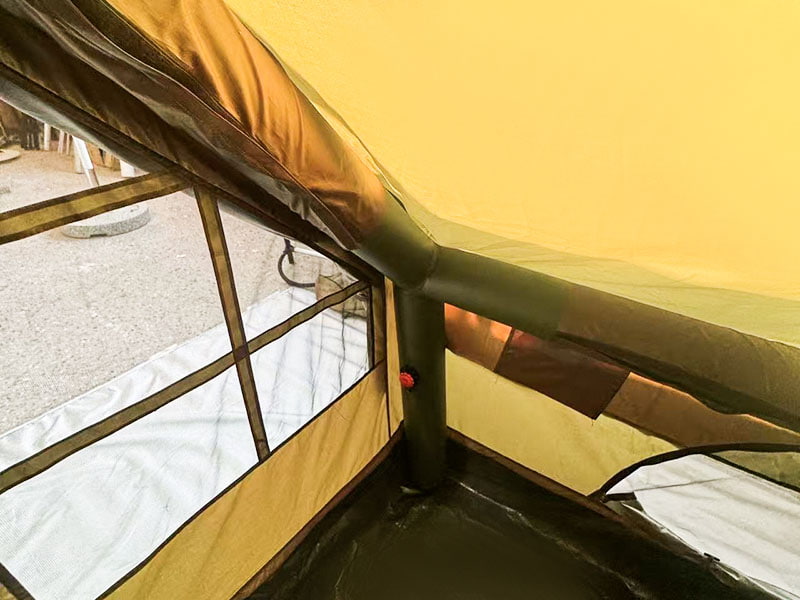 ছোট আকারের সামরিক সবুজ ইনফ্ল্যাটেবল ক্যাম্পিং তাঁবু